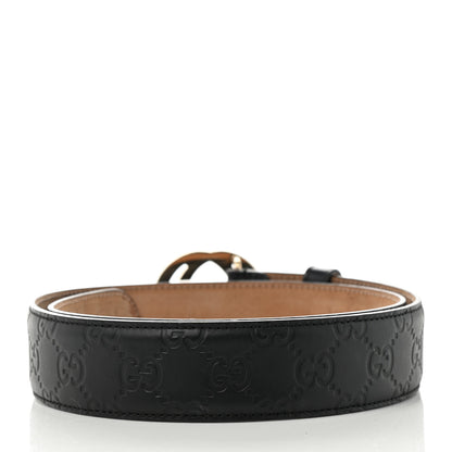 Gucci Guccissima Interlocking G 37mm Belt 80 32 Black 2 of 7