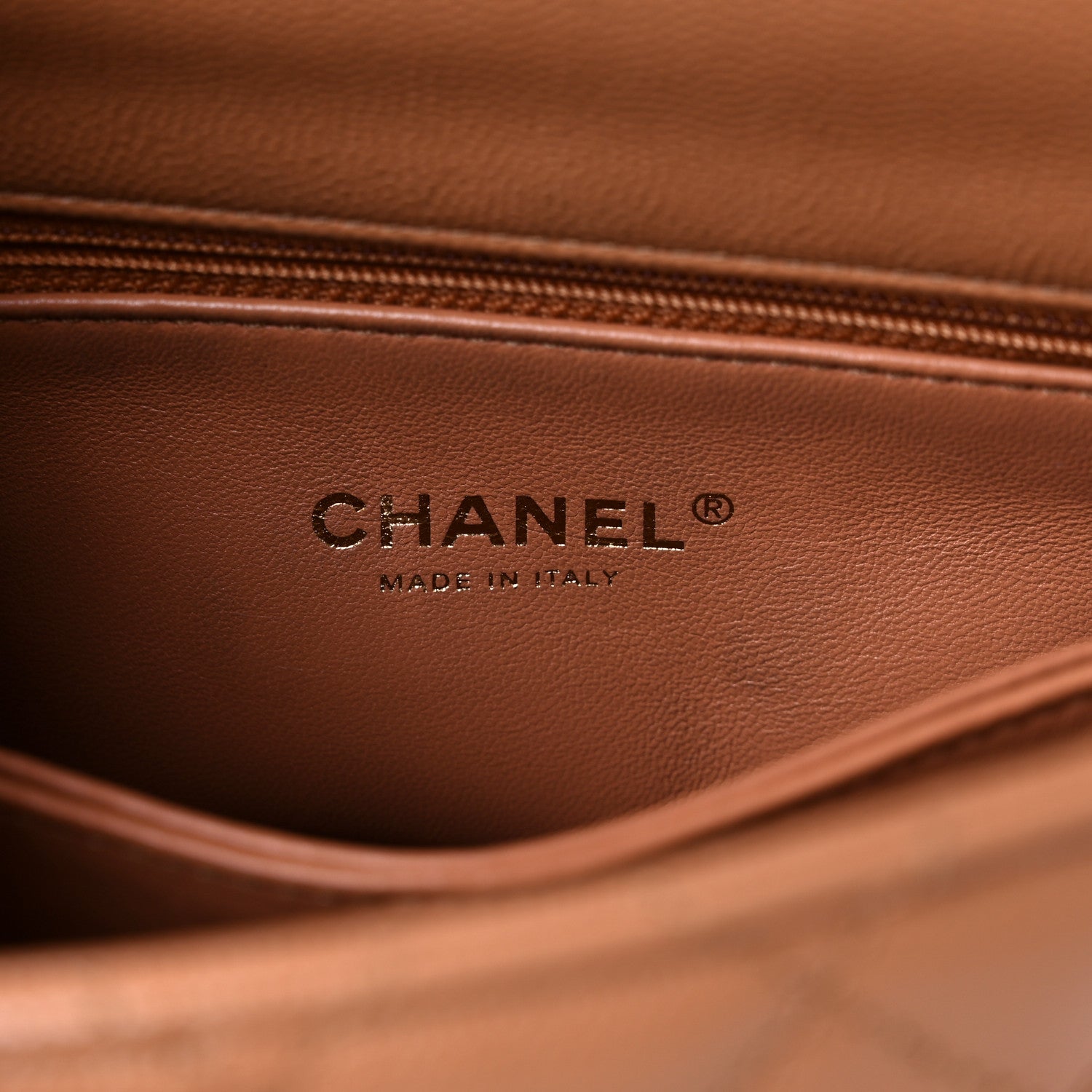 Chanel Caviar Quilted Lizard Embossed Mini Coco Handle Flap Brown 6 of 14