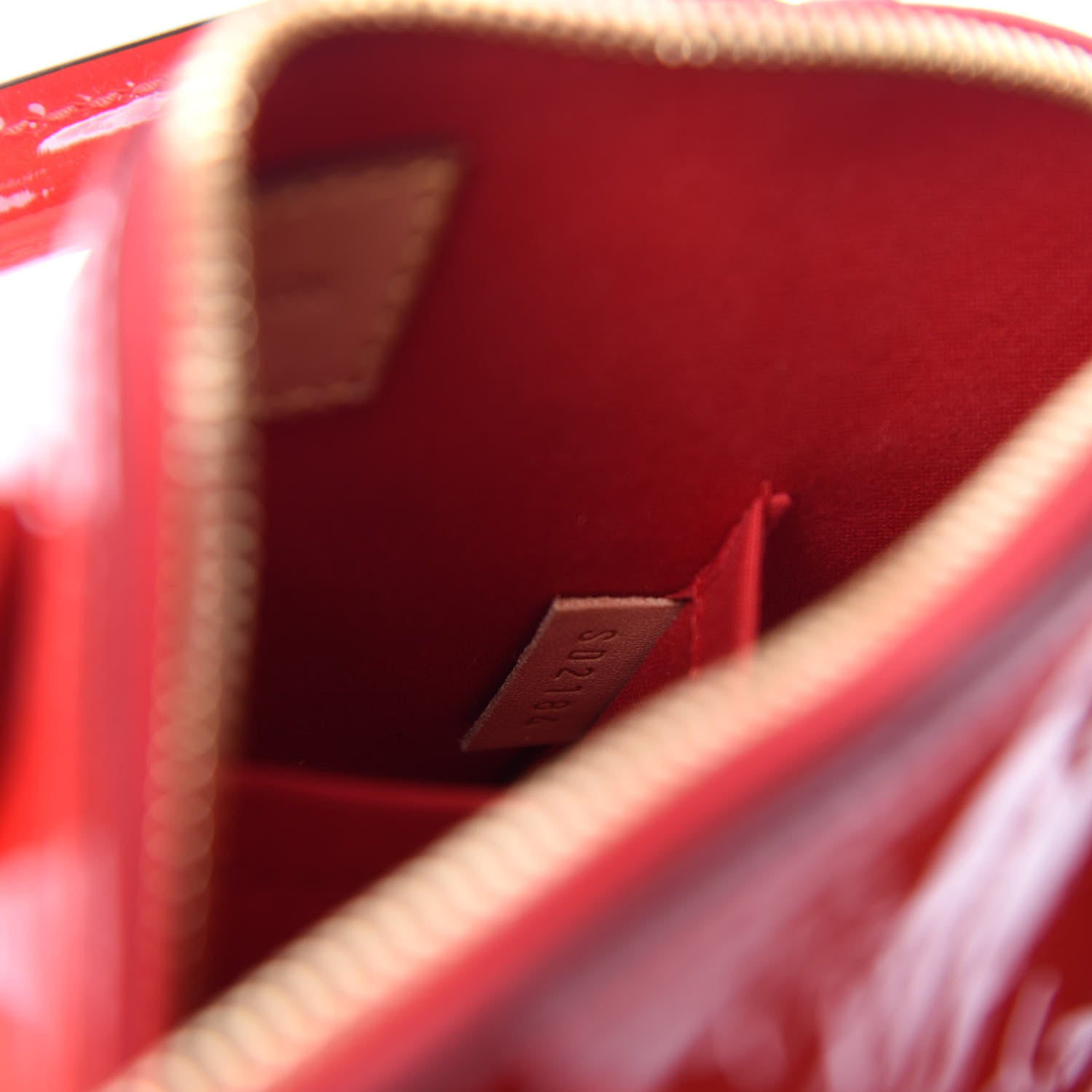 Louis Vuitton Vernis Alma BB Cherry 10 of 11