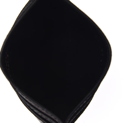 Saint Laurent Grain De Poudre Geo Print Monogram Credit Card Case Black White 5 of 8