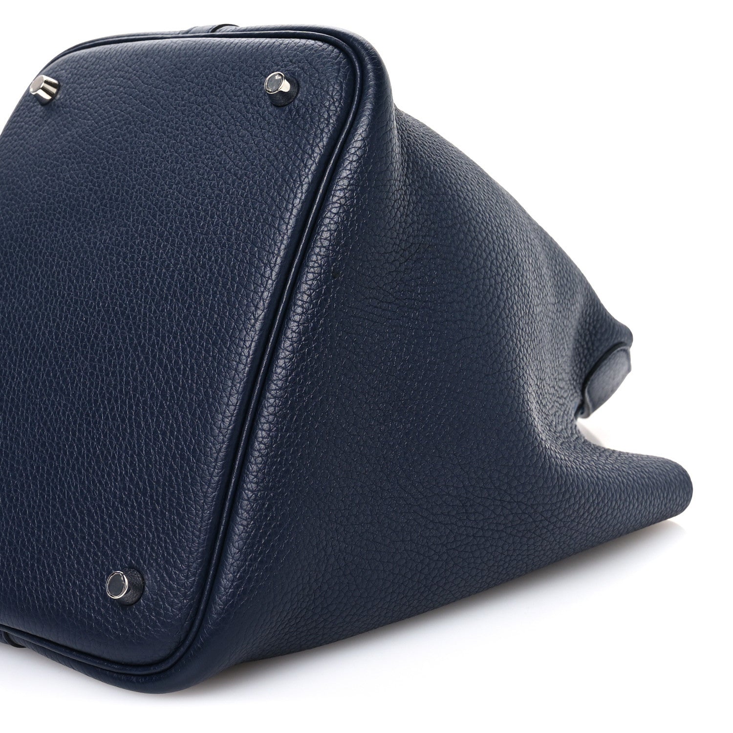Hermes Taurillon Clemence Swift Eclat Picotin Lock 22 MM Bleu Nuit Bleu Zellige 10 of 10