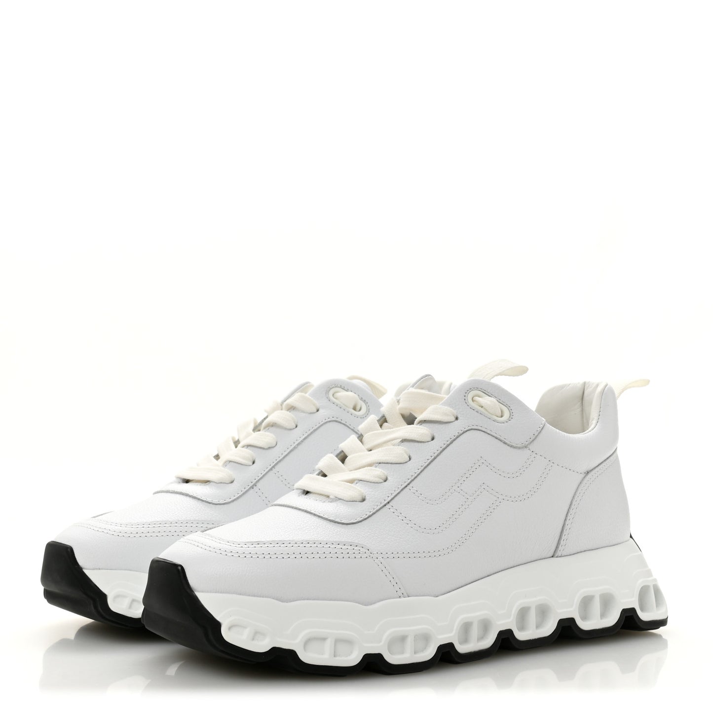 Goatskin Impulse Sneakers 37 White