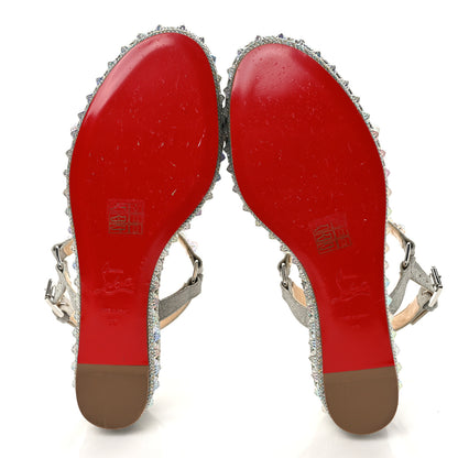 Christian Louboutin Glitter Pira Ryad 60 Platform Sandals 39 Silver 5 of 8