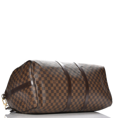 Louis Vuitton Damier Ebene Keepall Bandouliere 55 5 of 16