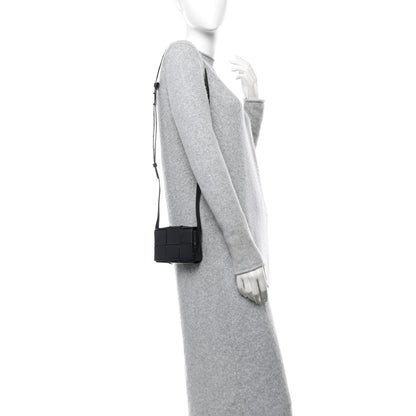 Bottega Veneta Lambskin Maxi Intreccio Candy Cassette Crossbody Bag Black 2 of 11