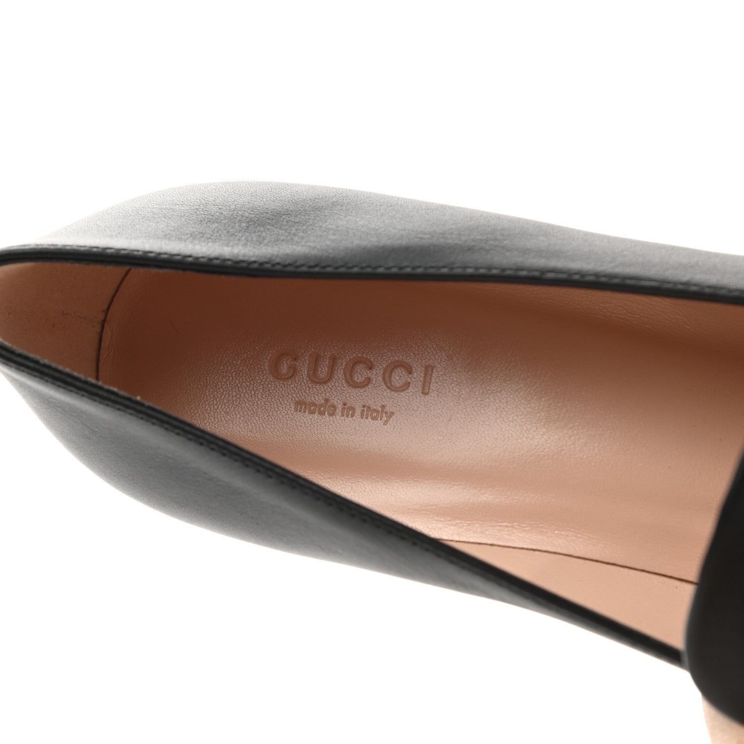 Gucci Calfskin Horsebit Loafer 37.5 Black 7 of 9