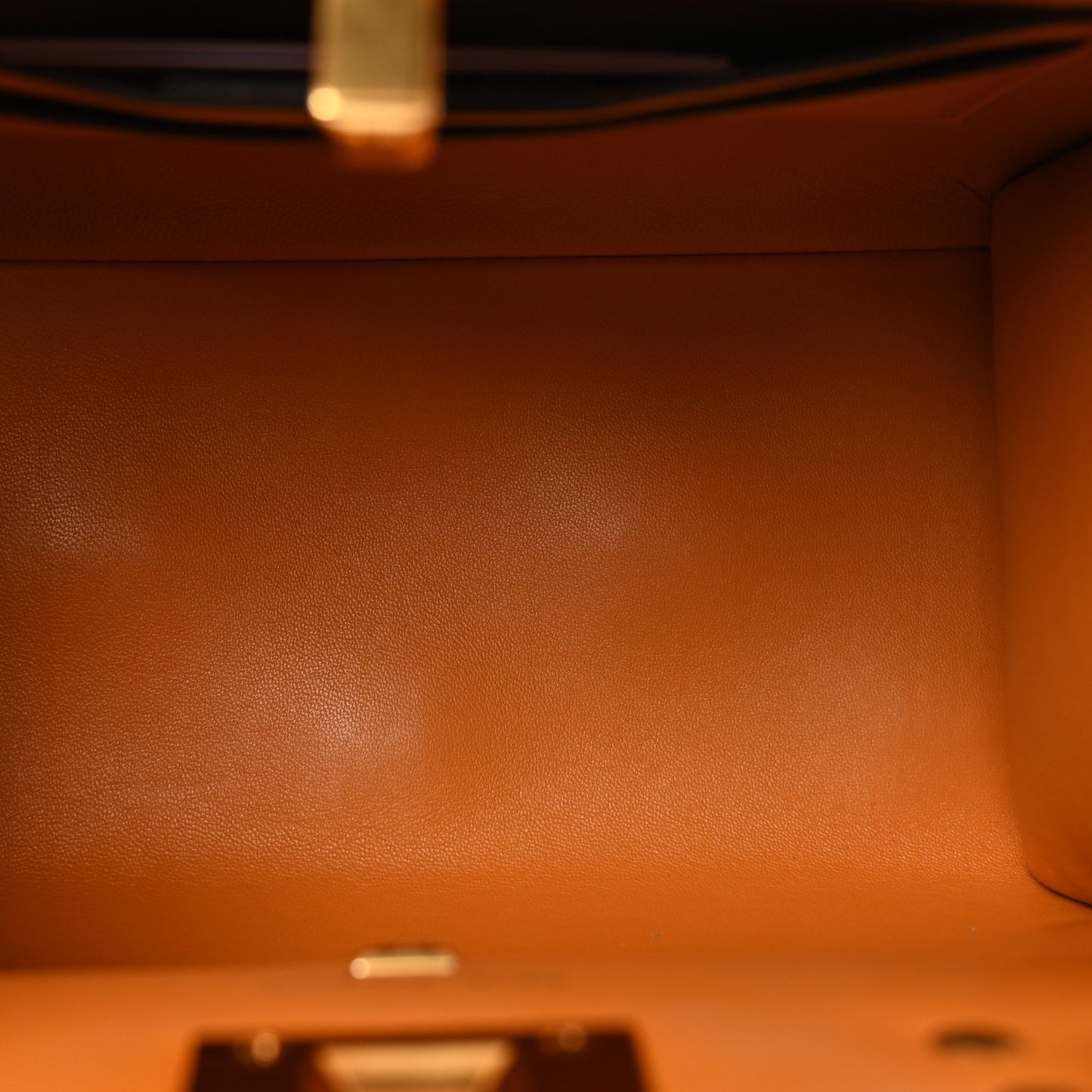 Hammered Calfskin Small The Studio Box Bag  Olivello