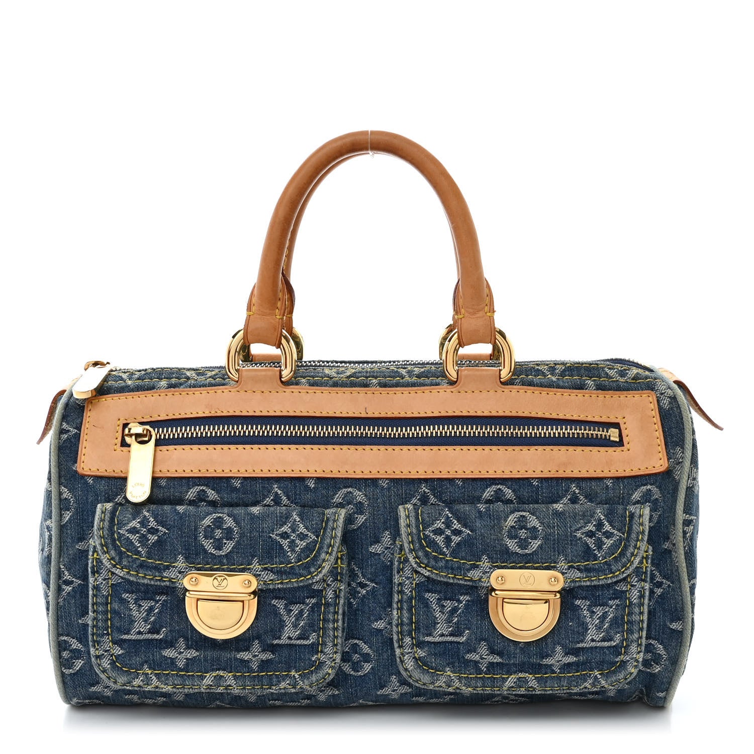Louis Vuitton Monogram Denim Neo Speedy Blue 1 of 17