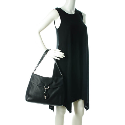 Prada Vitello Daino Shoulder Flap Bag Nero Black 2 of 7