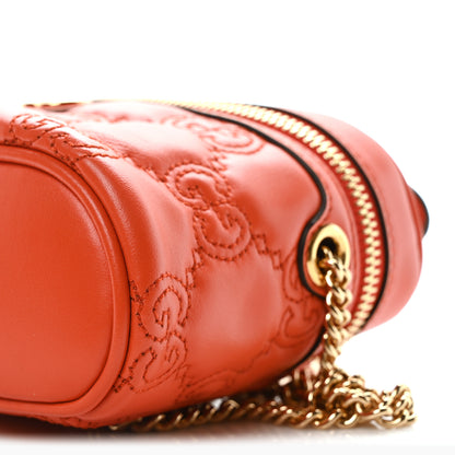 Gucci Calfskin GG Matelasse Mini Top Handle Bag Deep Orange 9 of 9
