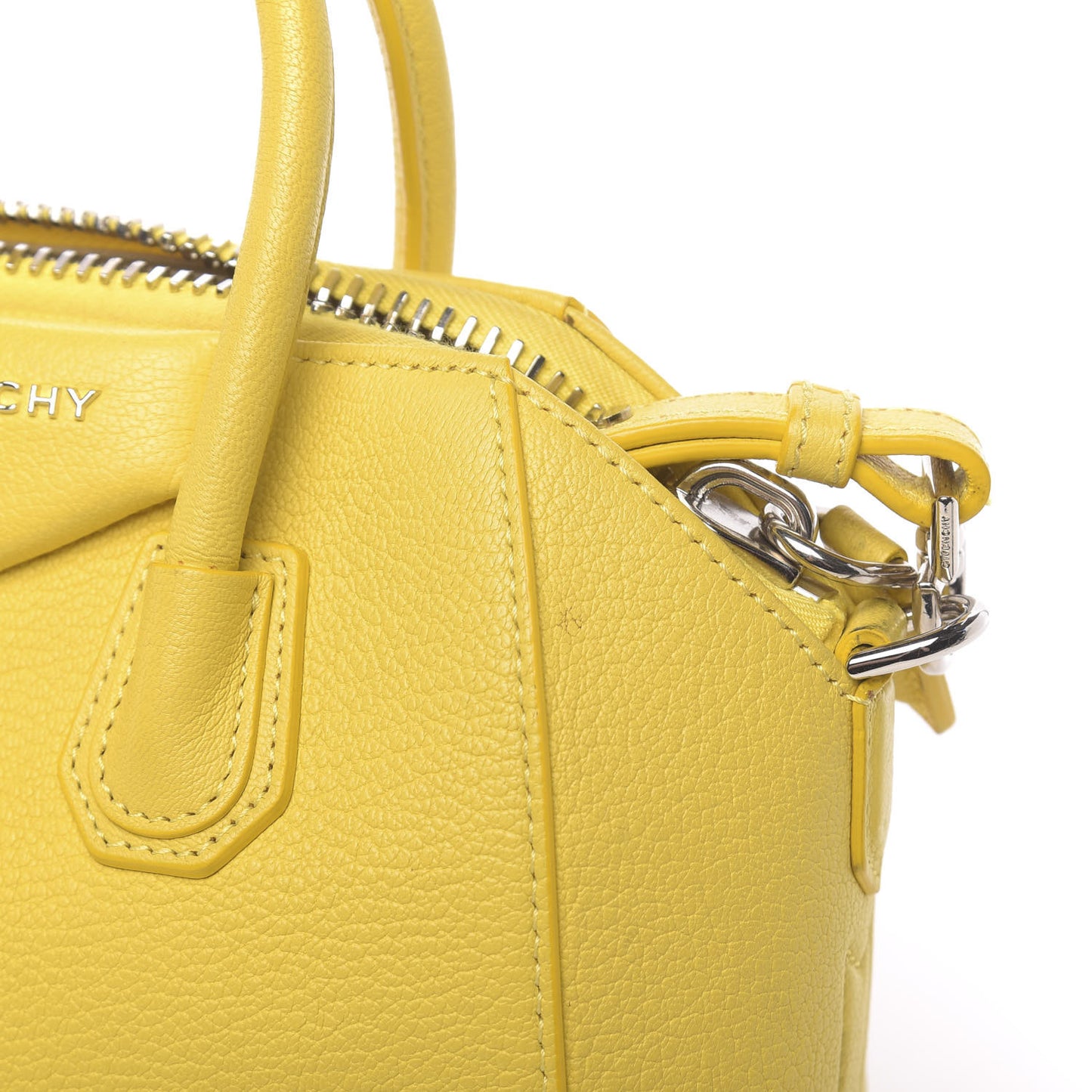 Sugar Goatskin Mini Antigona Yellow
