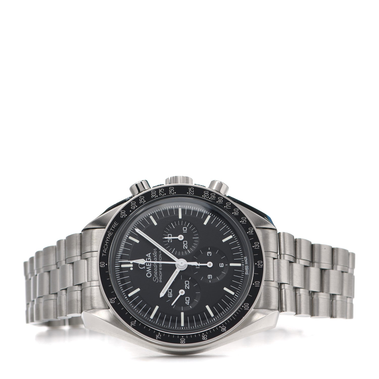Omega Stainless Steel 42mm Speedmaster Moonwatch Professional Chronograph Manual Winding Watch Black 310.30.42.50.01.001 2 of 5