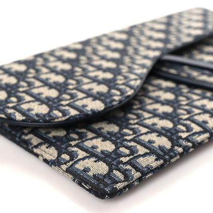 Christian Dior Oblique Saddle Pouch Blue 7 of 11
