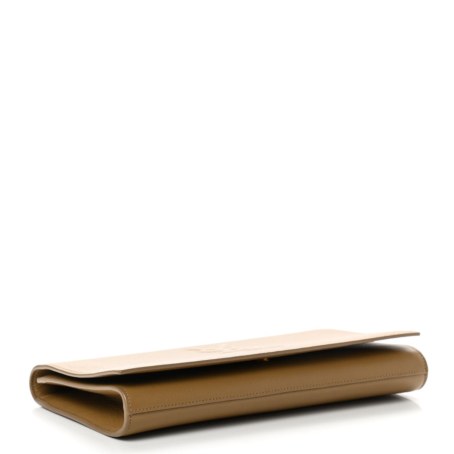 Calfskin Monogram Large Belle De Jour Clutch Beige