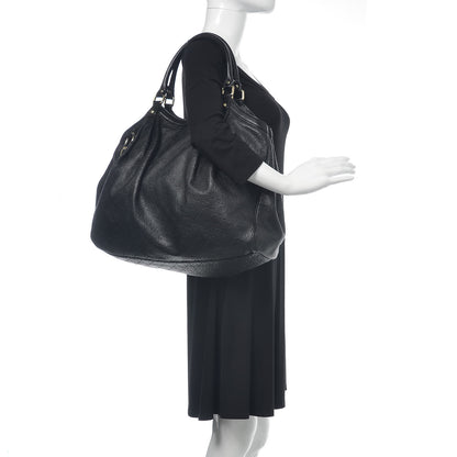 Gucci Guccissima Vitello Tender Large Sukey Tote Black 2 of 10