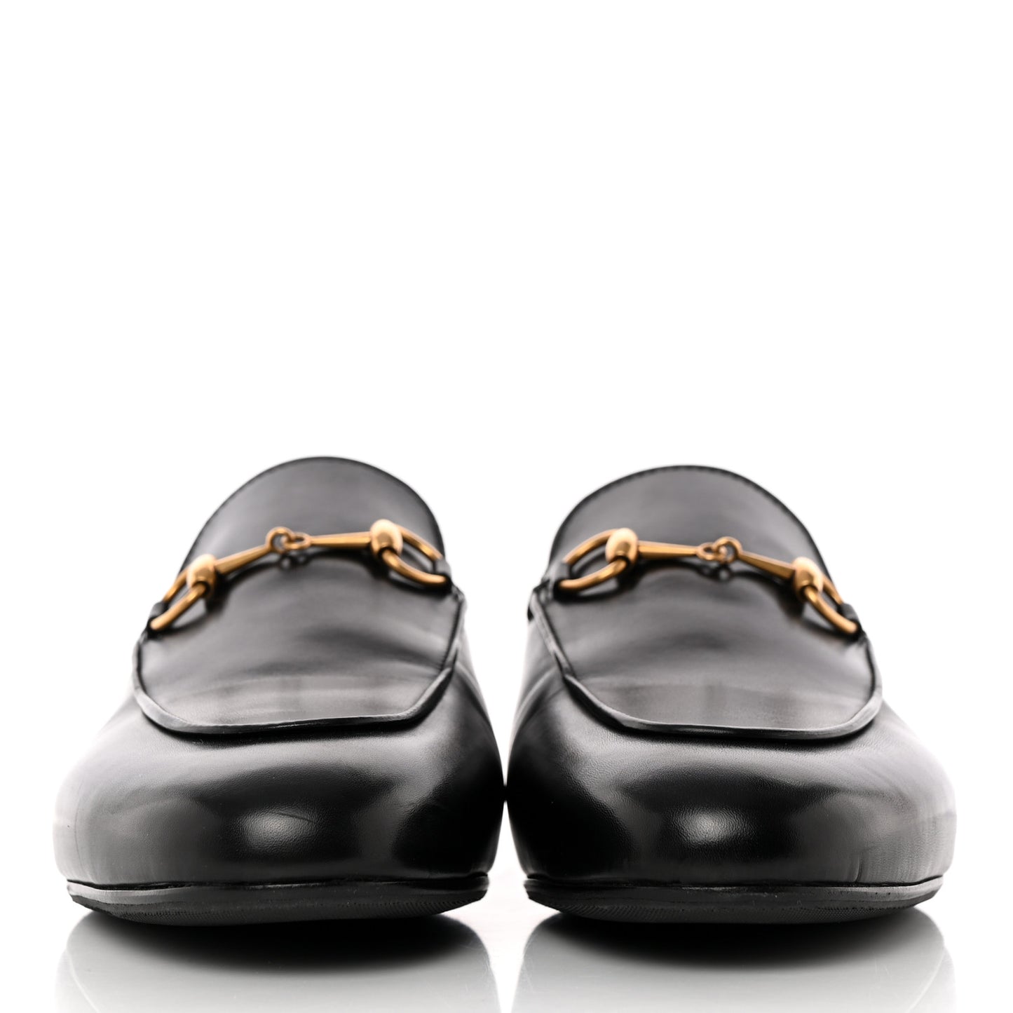 Calfskin Womens Princetown Slippers 38 Black