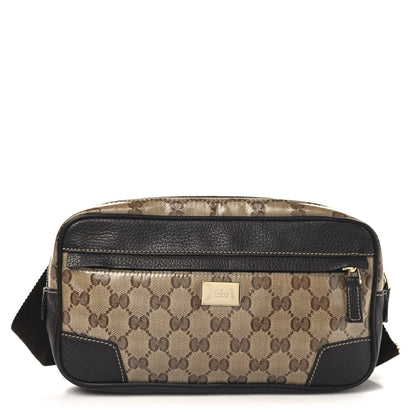 Gucci Crystal Monogram Belt Bag Brown 1 of 12