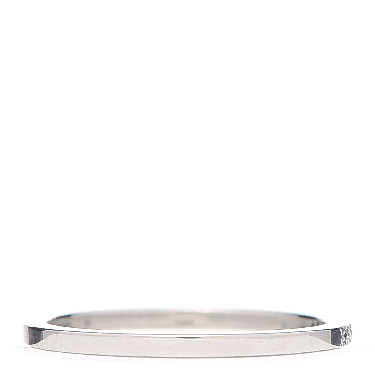 Tiffany Platinum Diamond .07ctw Half Circle Lucida Band Ring 53 6.5 3 of 5