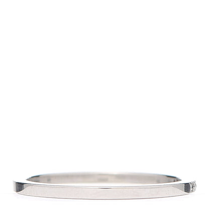 Tiffany Platinum Diamond .07ctw Half Circle Lucida Band Ring 53 6.5 3 of 5