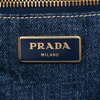 Prada Denim Canapa Logo Tote Avio 6 of 10