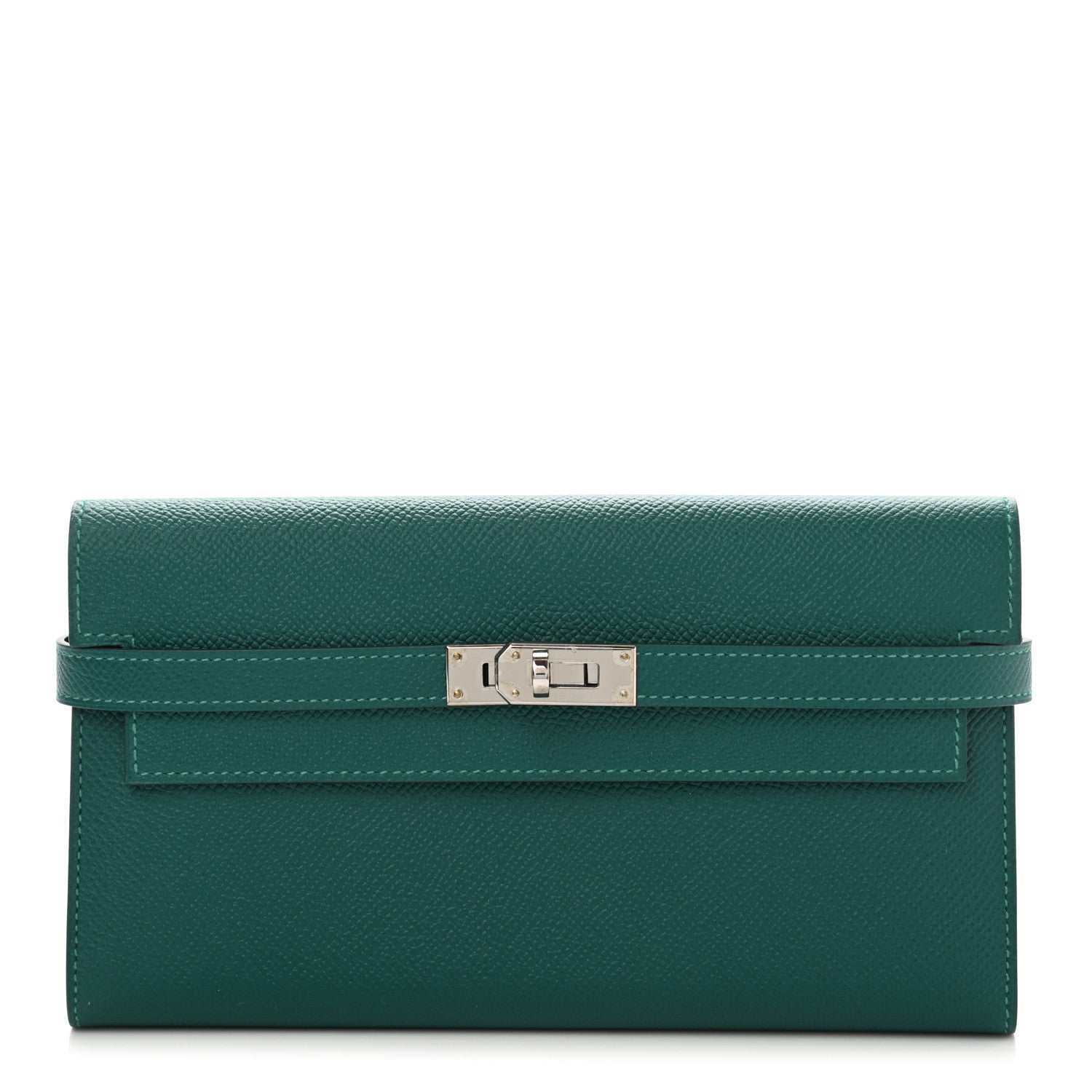 Hermes Epsom Kelly Longue Wallet Malachite 1 of 6