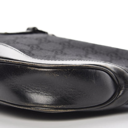 Gucci Monogram Small Jackie O Hobo Black 11 of 14