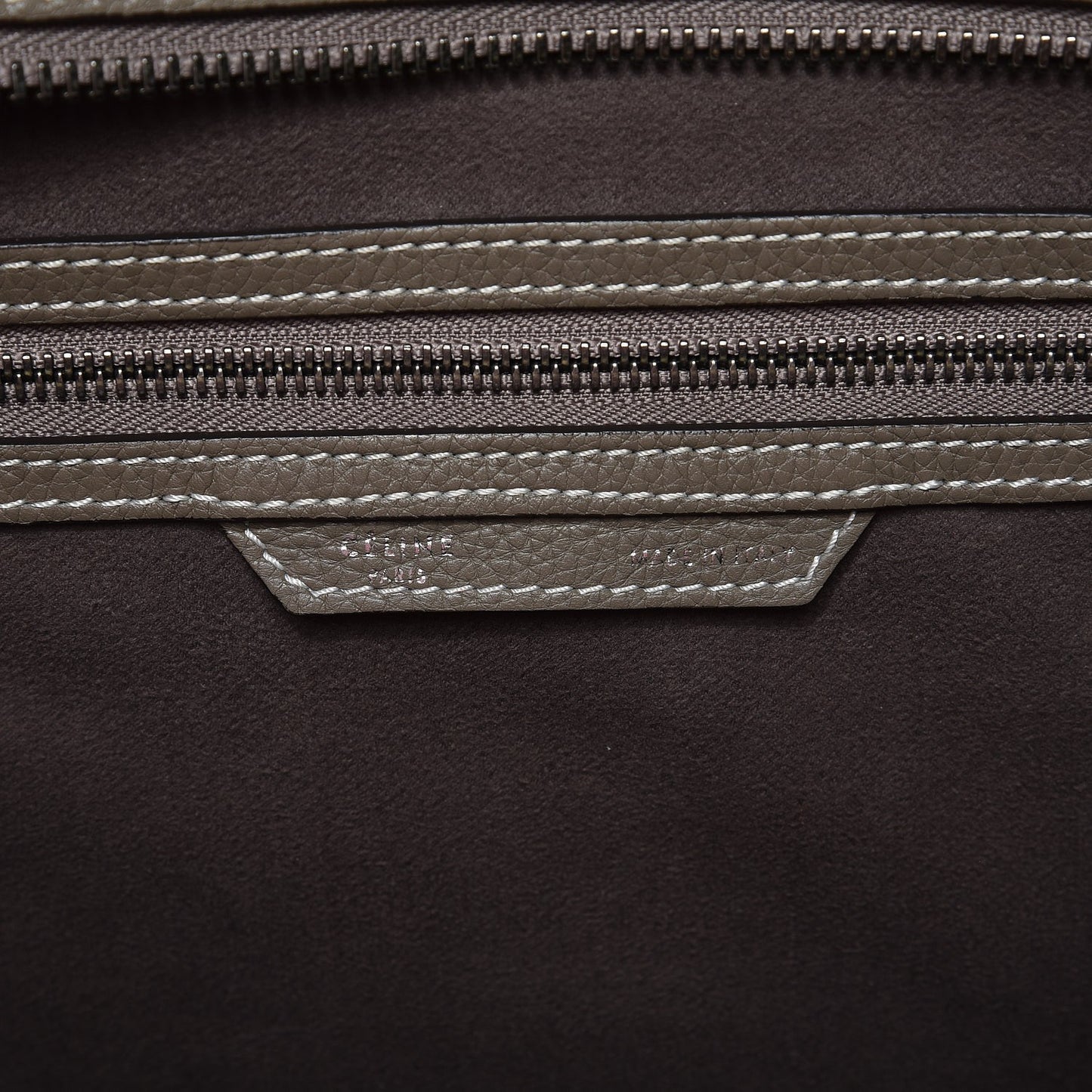 Drummed Calfskin Mini Luggage Souris