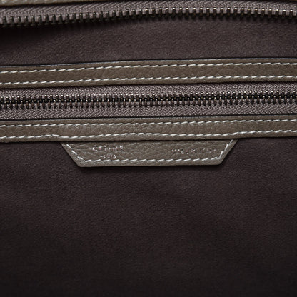 Celine Drummed Calfskin Mini Luggage Souris 6 of 8