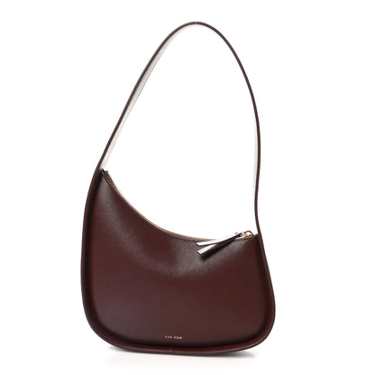The Row Smooth Calfskin Half Moon Shoulder Bag Raisin 1 of 10