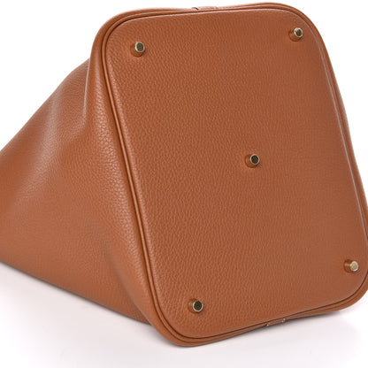 Hermes Taurillon Clemence Picotin Lock 26 GM Gold 8 of 11