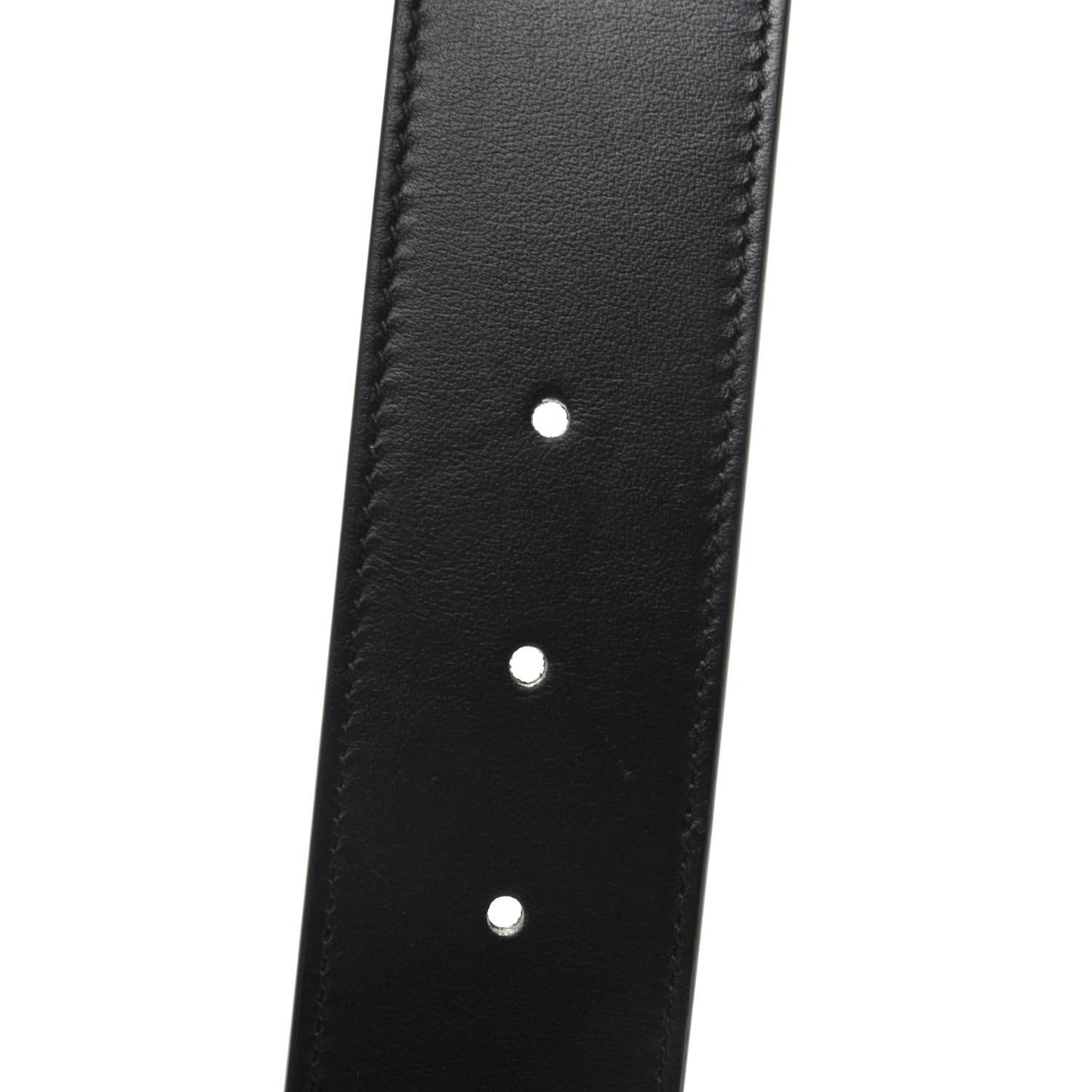 GG Supreme Monogram Matte Plutone Calfskin Double G 40mm Belt 95 38 Beige Ebony Black