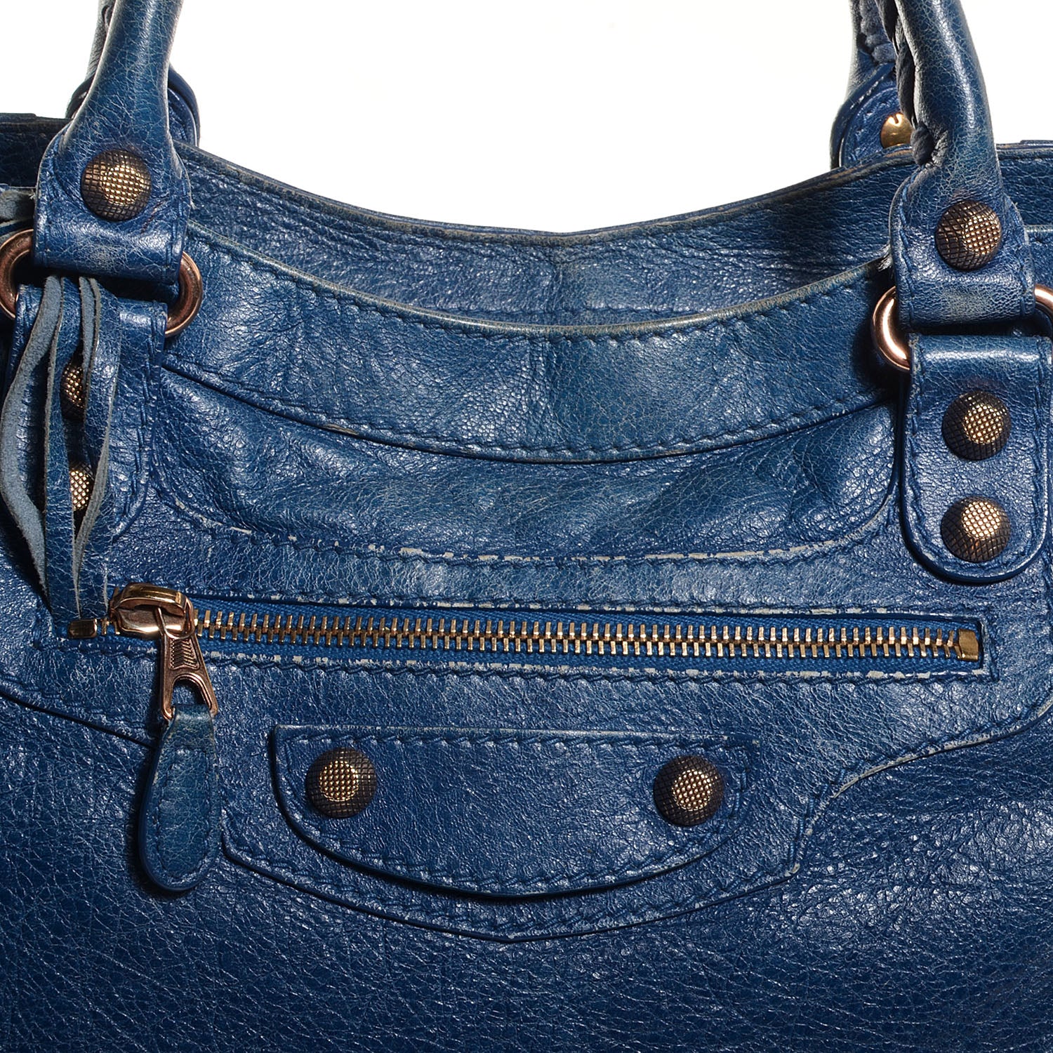 Balenciaga Agneau Giant 12 Rose Gold Hardware Velo Bleu Cobalt Bleu Electric 10 of 13