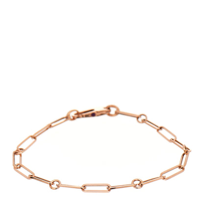 Roberto Coin 18K Rose Gold Paper Clip Link Bracelet 1 of 5