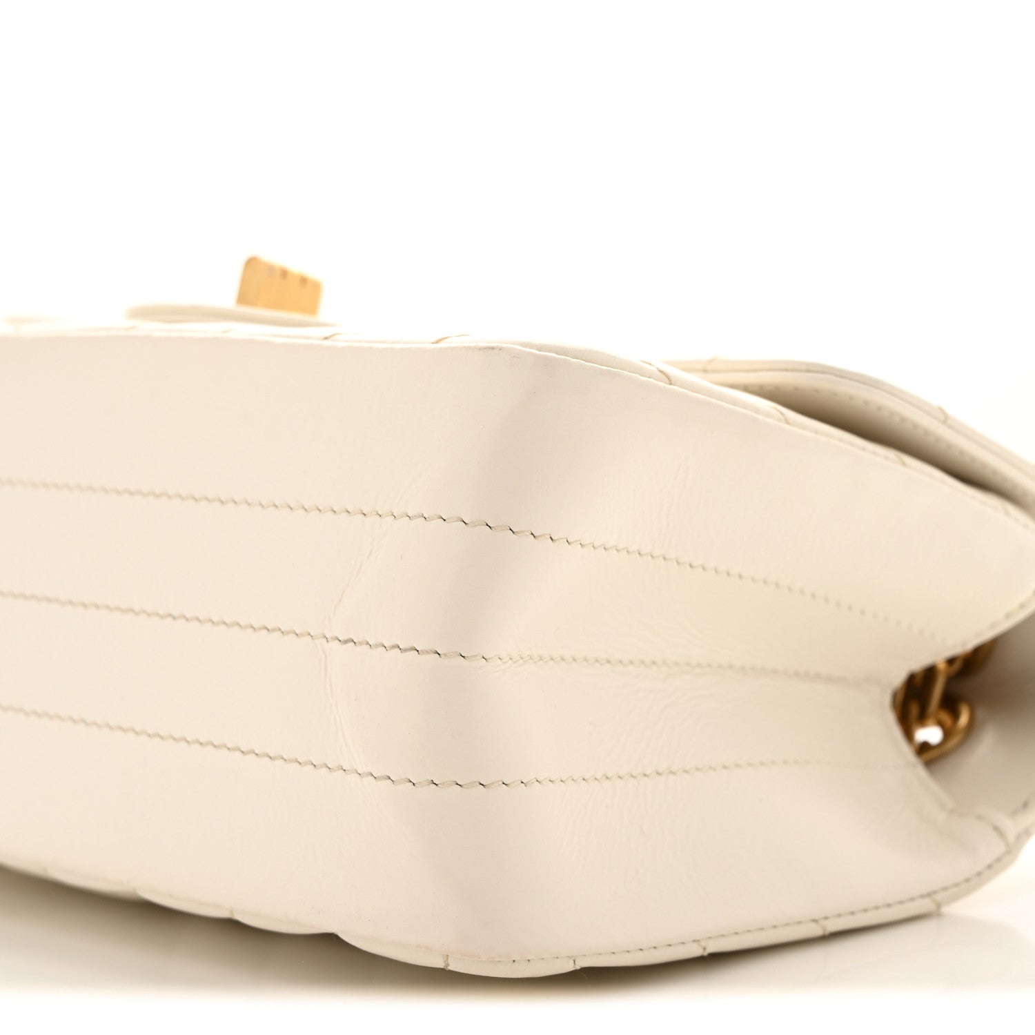 Chanel Aged Calfskin Chevron Quilted 2.55 Reissue Mini Flap White 10 of 11