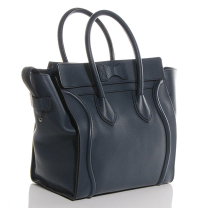 Celine Drummed Calfskin Mini Luggage Orage 3 of 9
