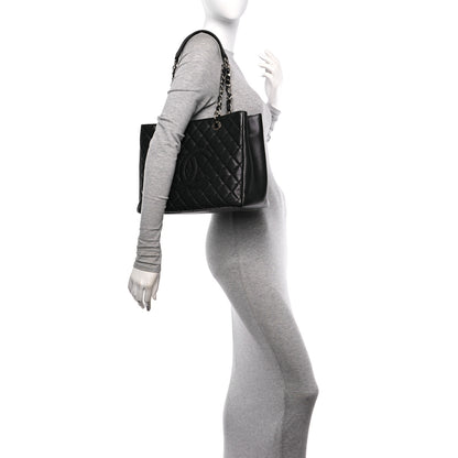 Chanel Caviar Quilted Grand Shopping Tote GST Black 2 of 10