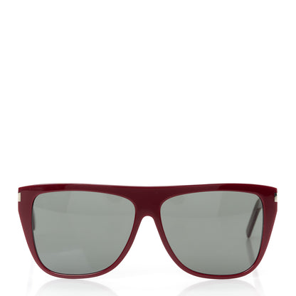 Saint Laurent Acetate Sunglasses SL 1 Slim Red 2 of 8