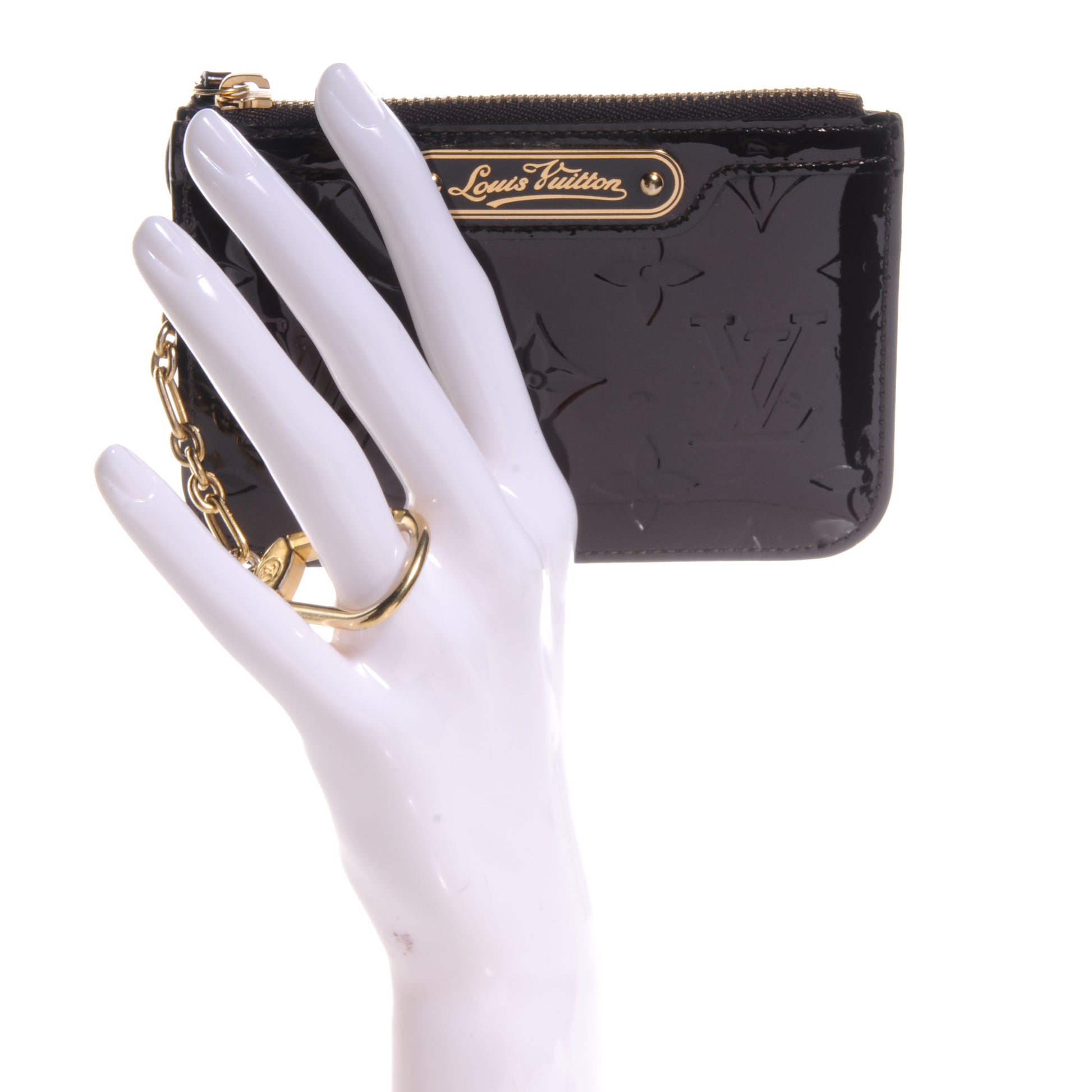 Louis Vuitton Vernis Key Pouch Amarante 2 of 8