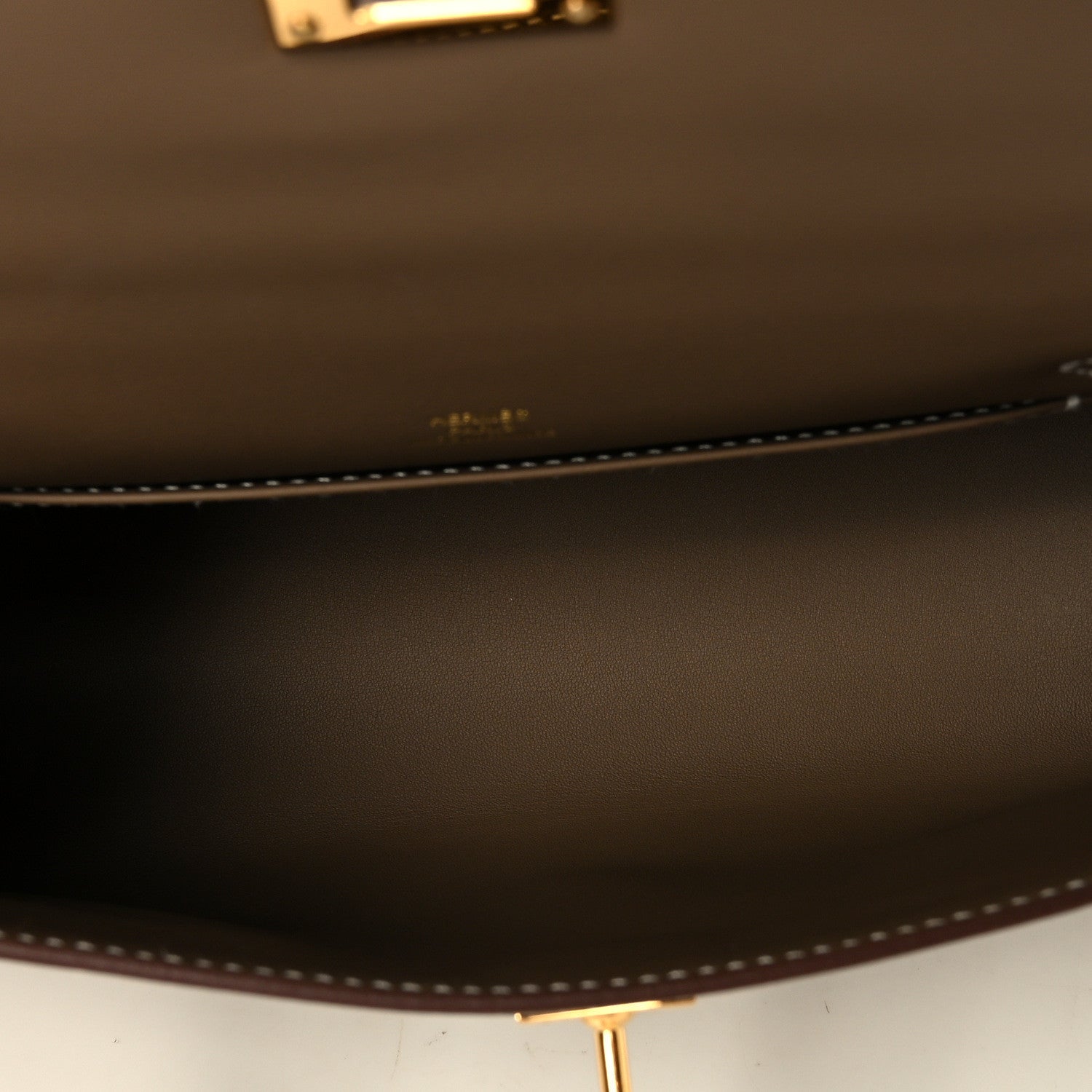 Hermes Swift Kelly Pochette Clutch Etoupe 5 of 10