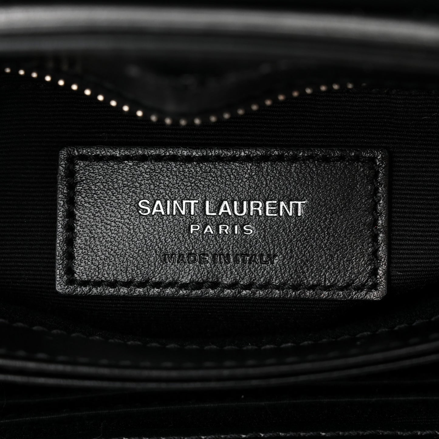 Calfskin Y Quilted Monogram Toy Loulou Crossbody Bag Black