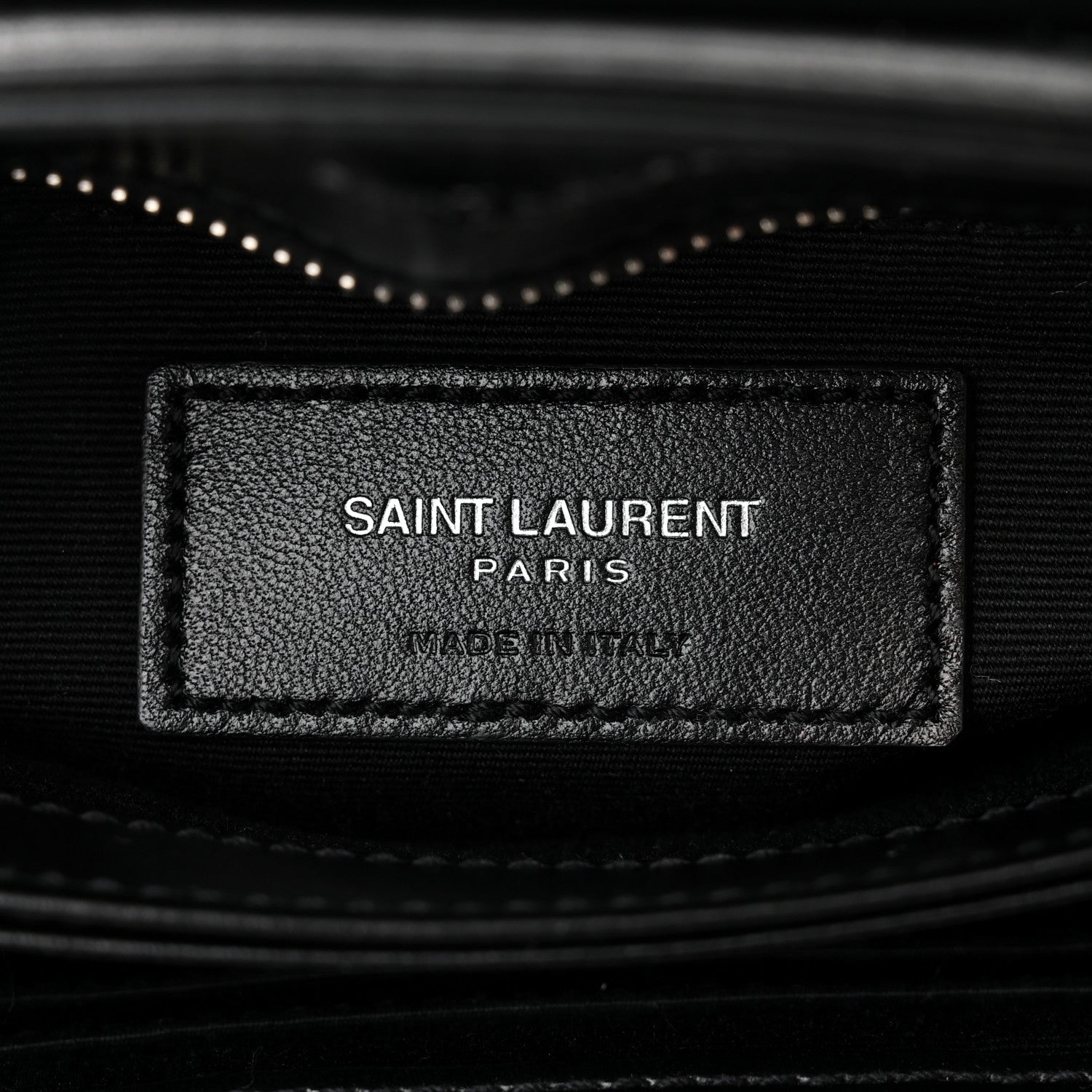 Saint Laurent Calfskin Y Quilted Monogram Toy Loulou Crossbody Bag Black 6 of 11