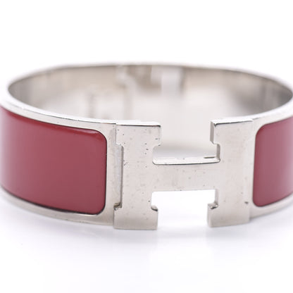 Hermes Enamel Wide Clic Clac H Bracelet PM Red 6 of 6