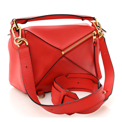 Loewe Calfskin Small Puzzle Bag Scarlet 3 of 9