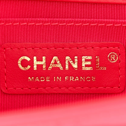 Chanel Patent Quilted Medium Boy Flap Pink 6 of 11