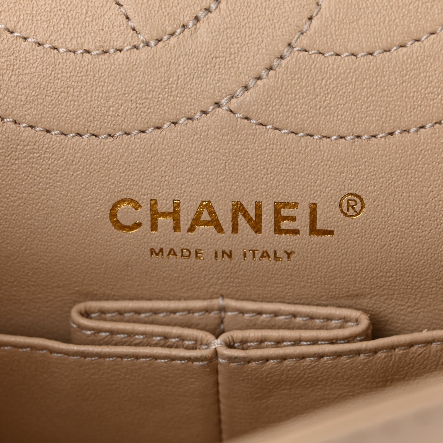 Chanel Patent Distressed Calfskin Quilted 2.55 Reissue 225 Flap Beige 6 of 12