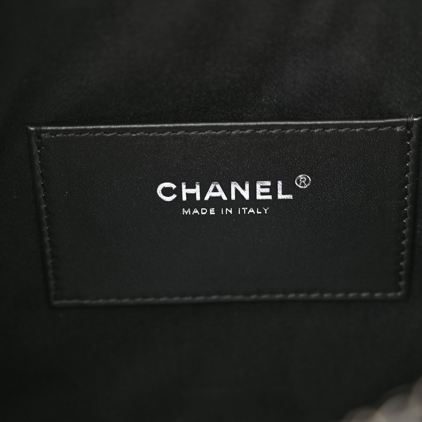 Shiny Crumpled Calfskin Quilted Small Chanel 25 Handbag Black