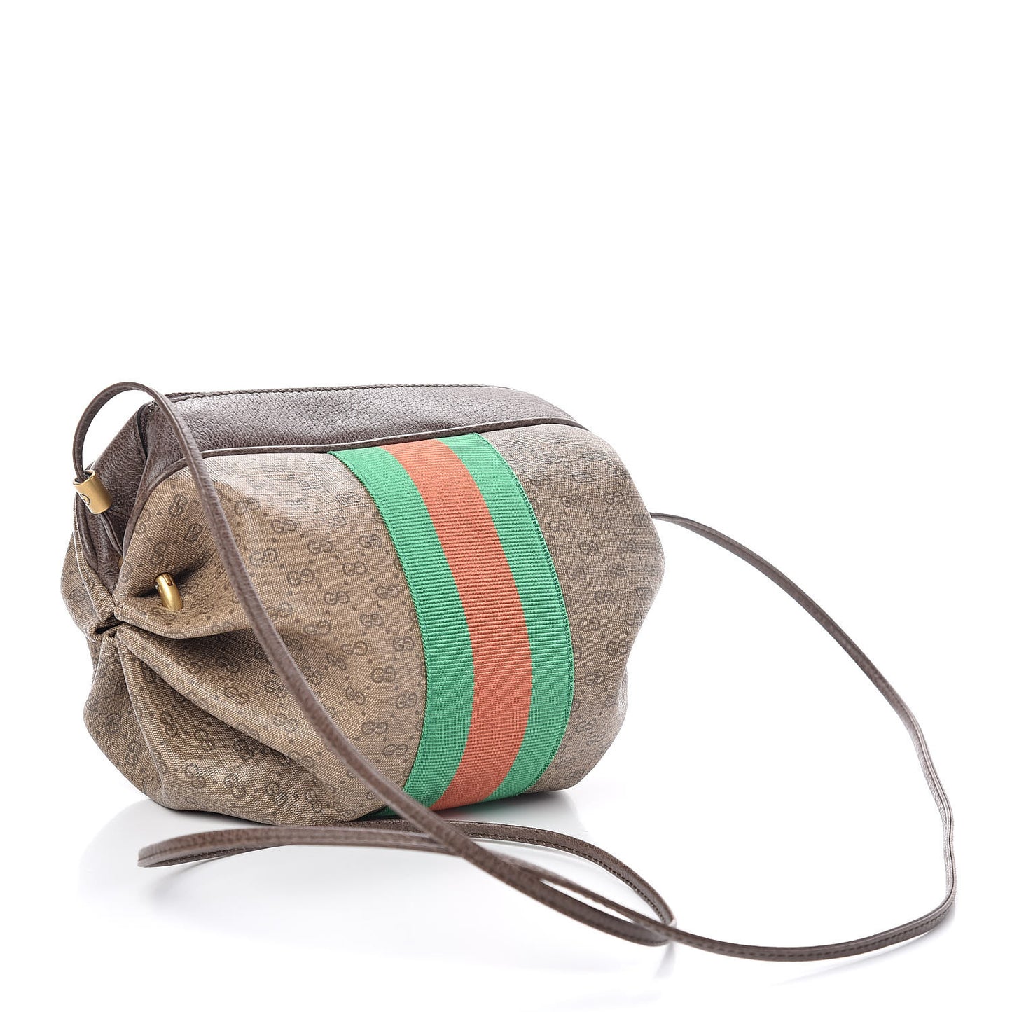 Mini Vintage GG Supreme Monogram Web Butterfly New Candy Crossbody Beige New Acero
