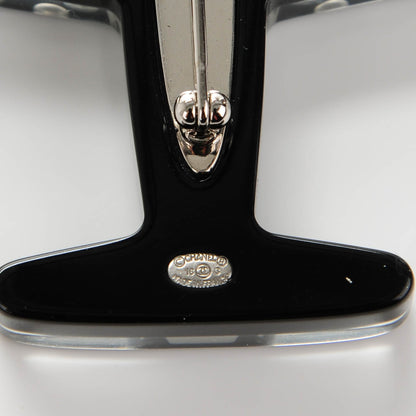 Chanel Resin Pearl CC Airplane Brooch Black 4 of 5