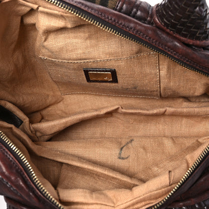 Fendi Zucca Nappa Nuvolata Vitello Tortuga Spy Bowler Tobacco Moro 4 of 5