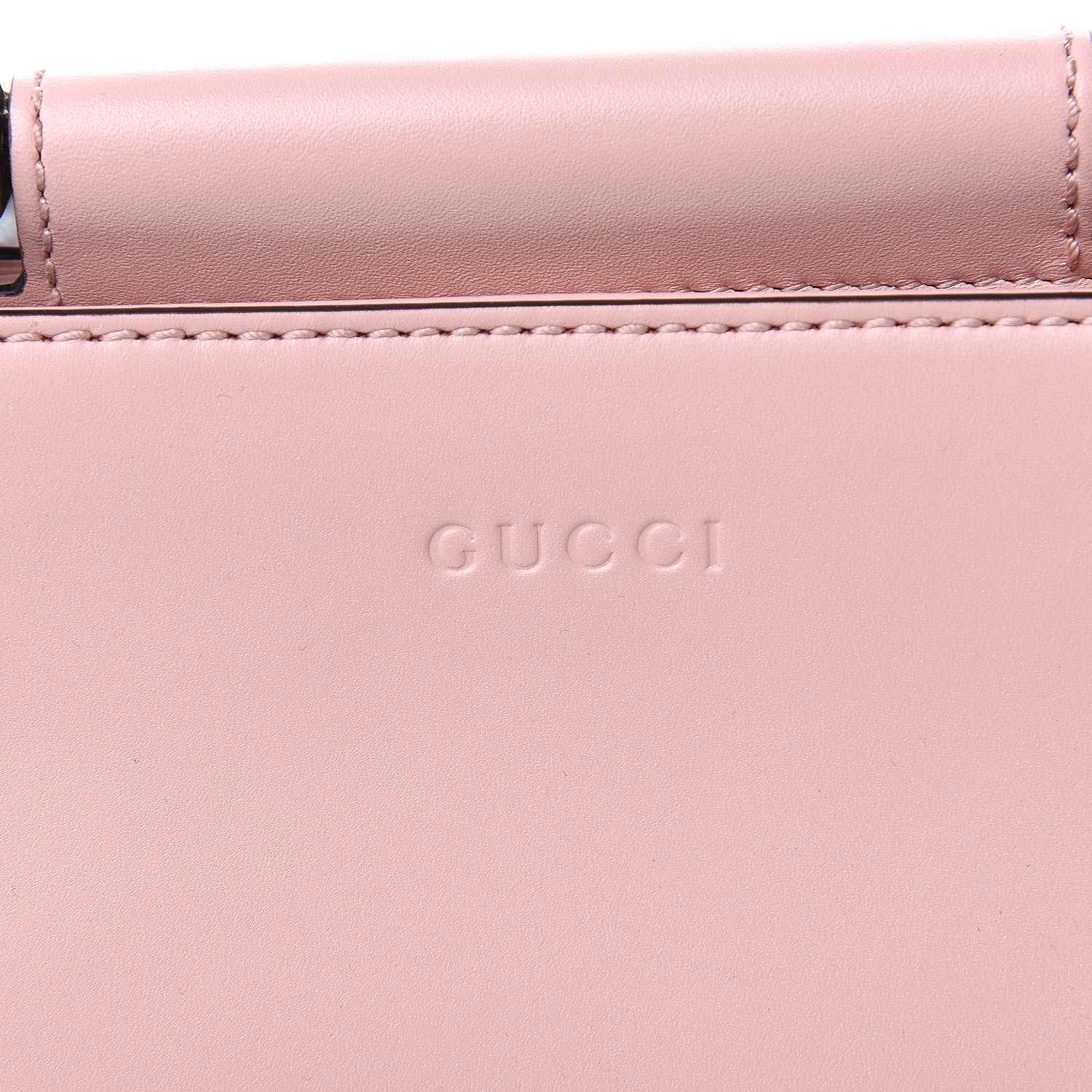 Gucci Nappa Bamboo Web Mini Nymphaea Top Handle Bag Perfect Pink Mystic White 8 of 10